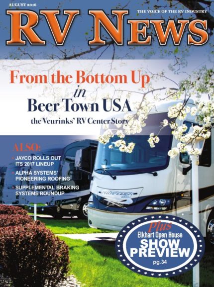 RV News Magazine August 2016 Front Cover
