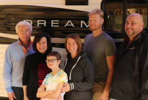 Child's wish being granted by Mount Comfort RV.