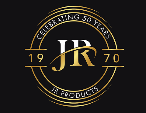 JR Products 50th Anniversary logo