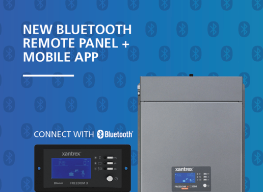 Photo of Xantrex Bluetooth panel and app