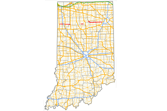 A road map for the state of Indiana