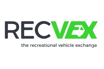 A picture of the logo for RECVEX, the recreational vehicle exchange
